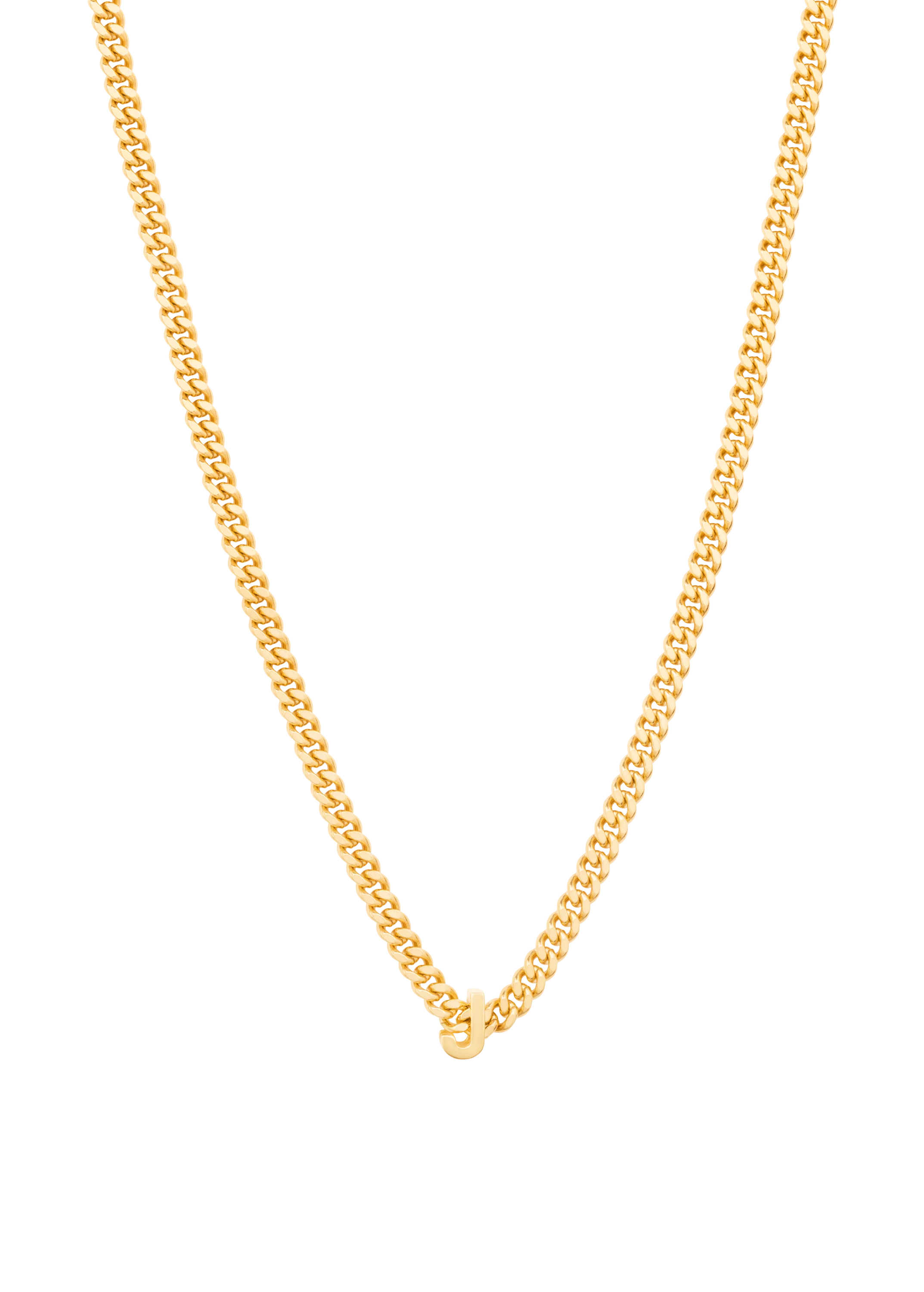 alphabet necklace with pendant J
