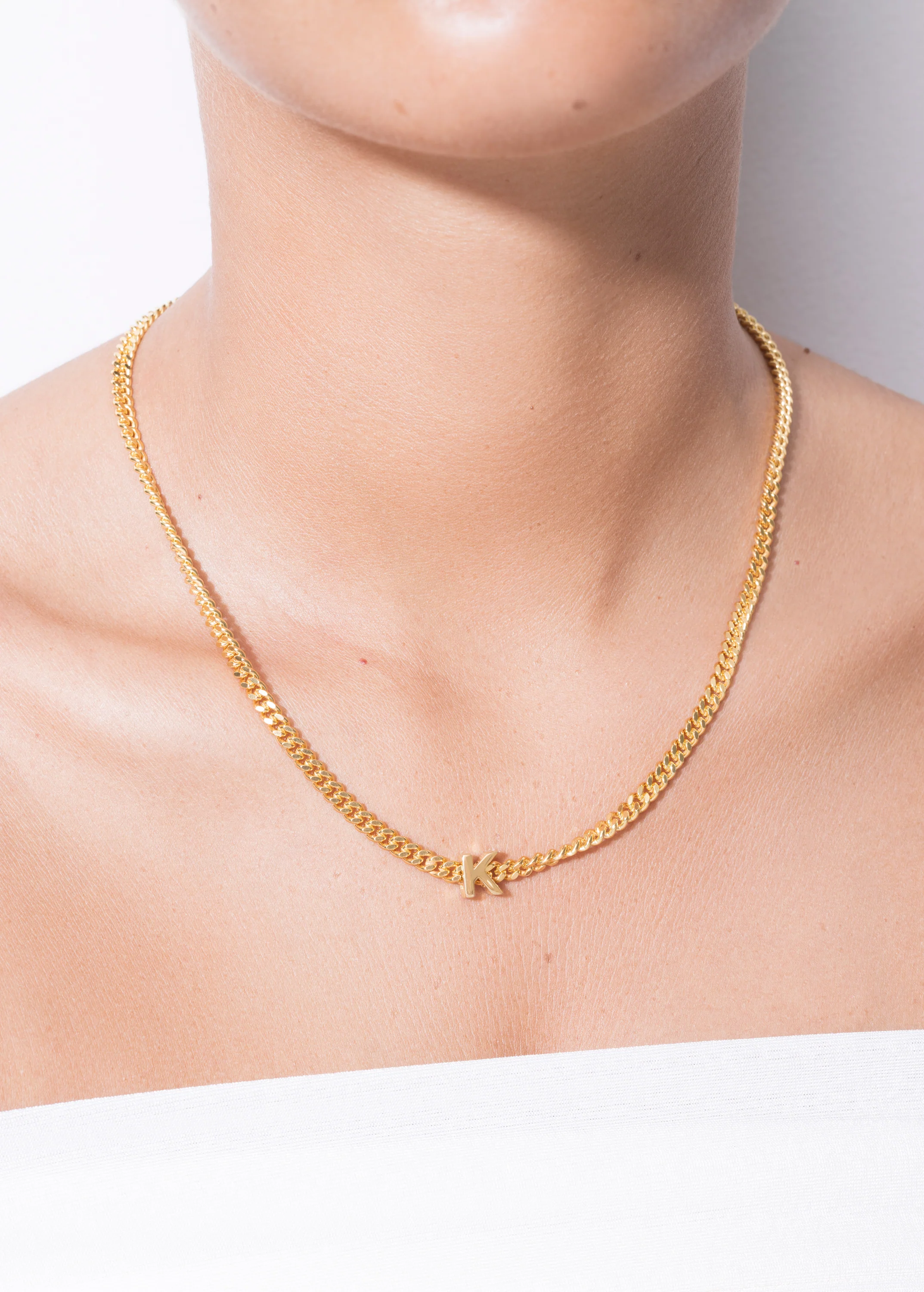 alphabet necklace with pendant K - Image 2