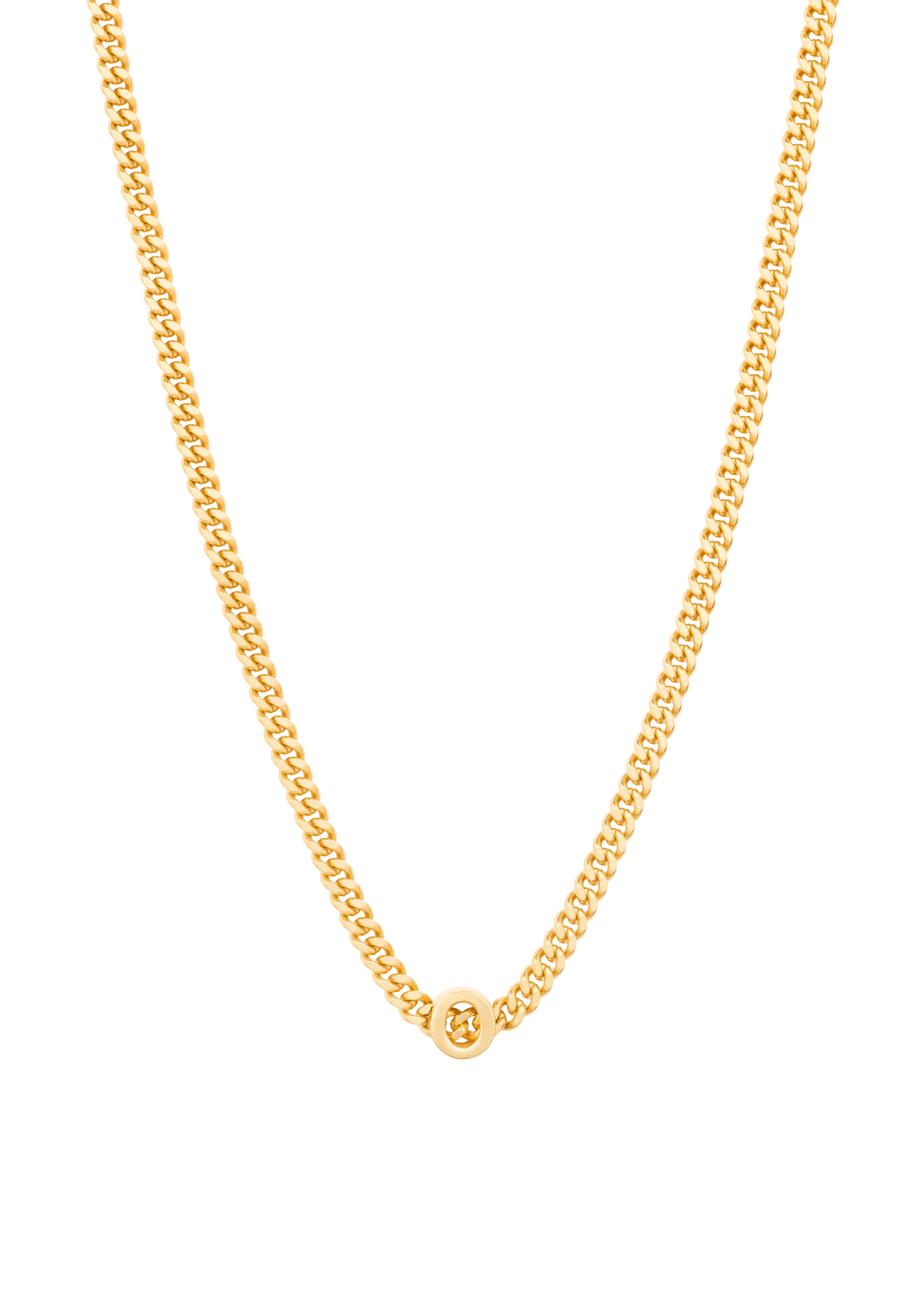alphabet necklace with pendant O