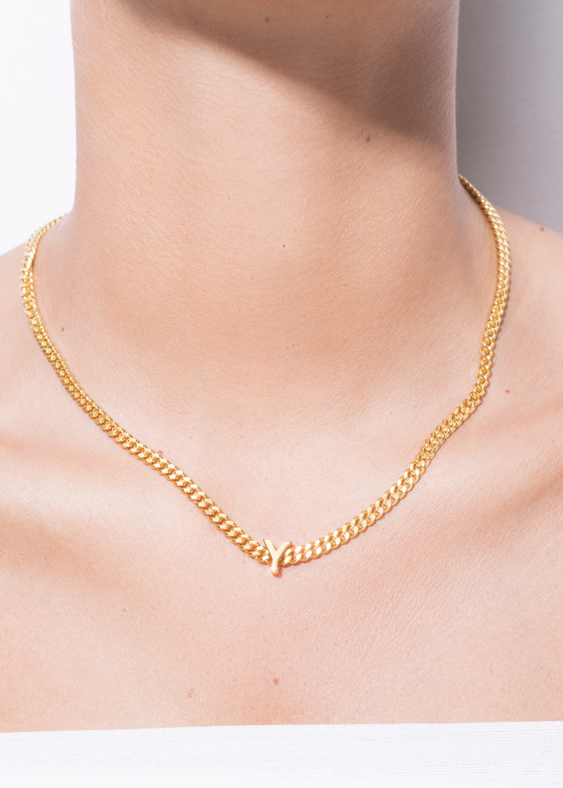 alphabet necklace with pendant Y - Image 2