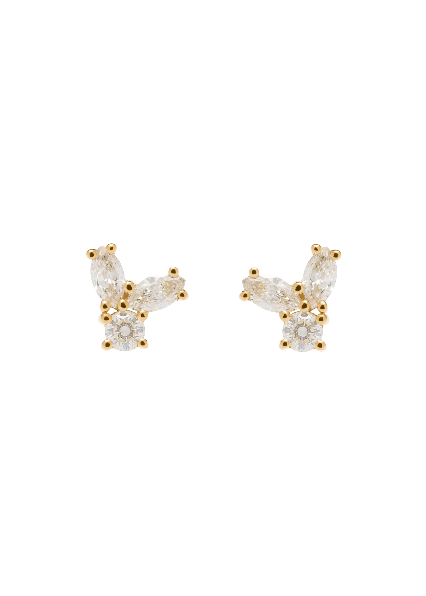 aurora 18k diamond earrings - Image 3