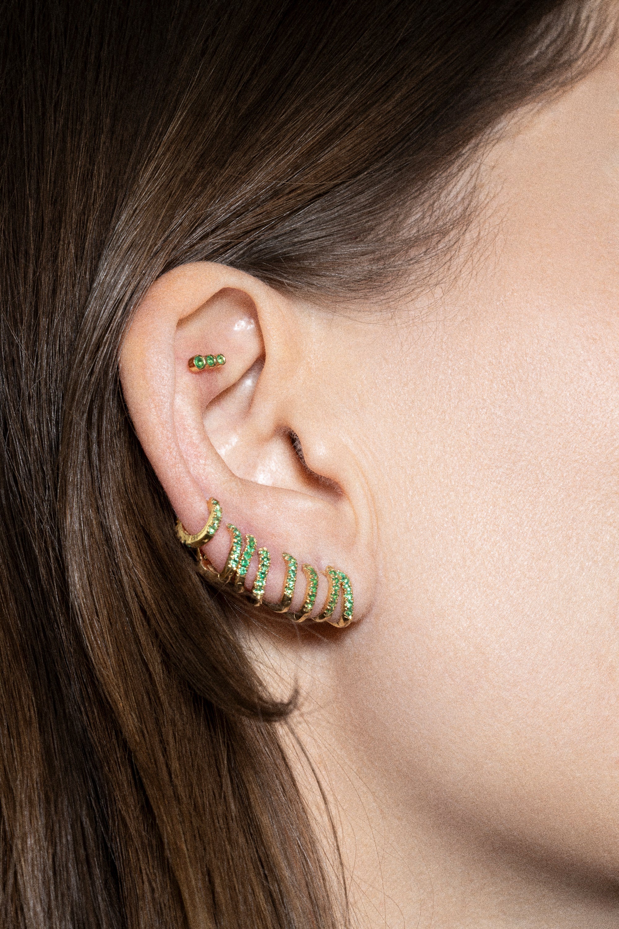 noun stud emerald 18k - Image 2