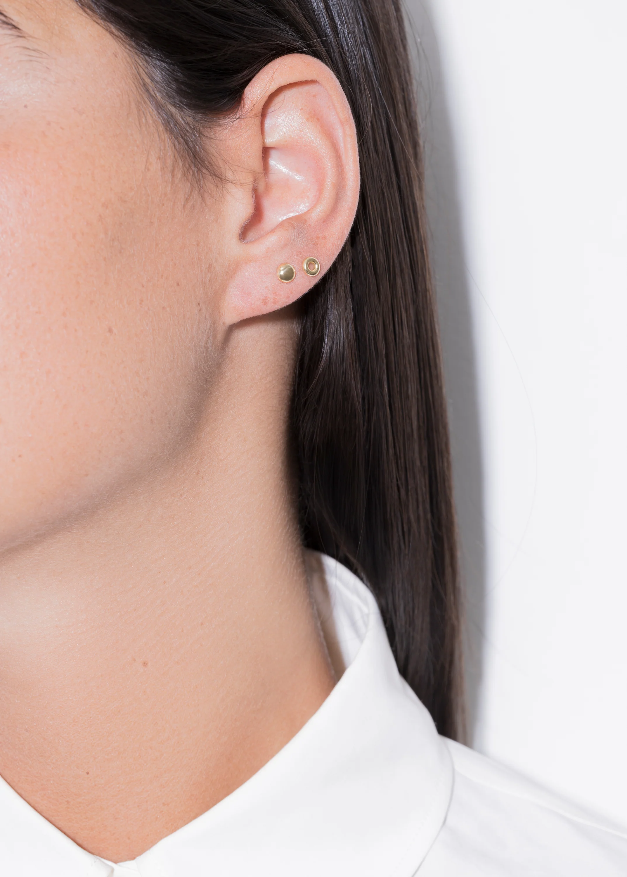 empty stud earring 18k - Image 5