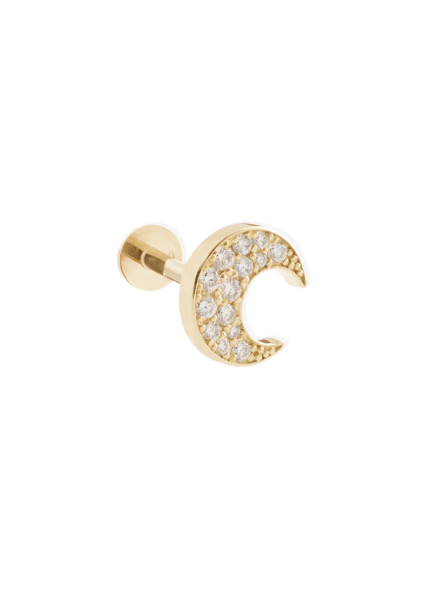 mush stud 18k diamond