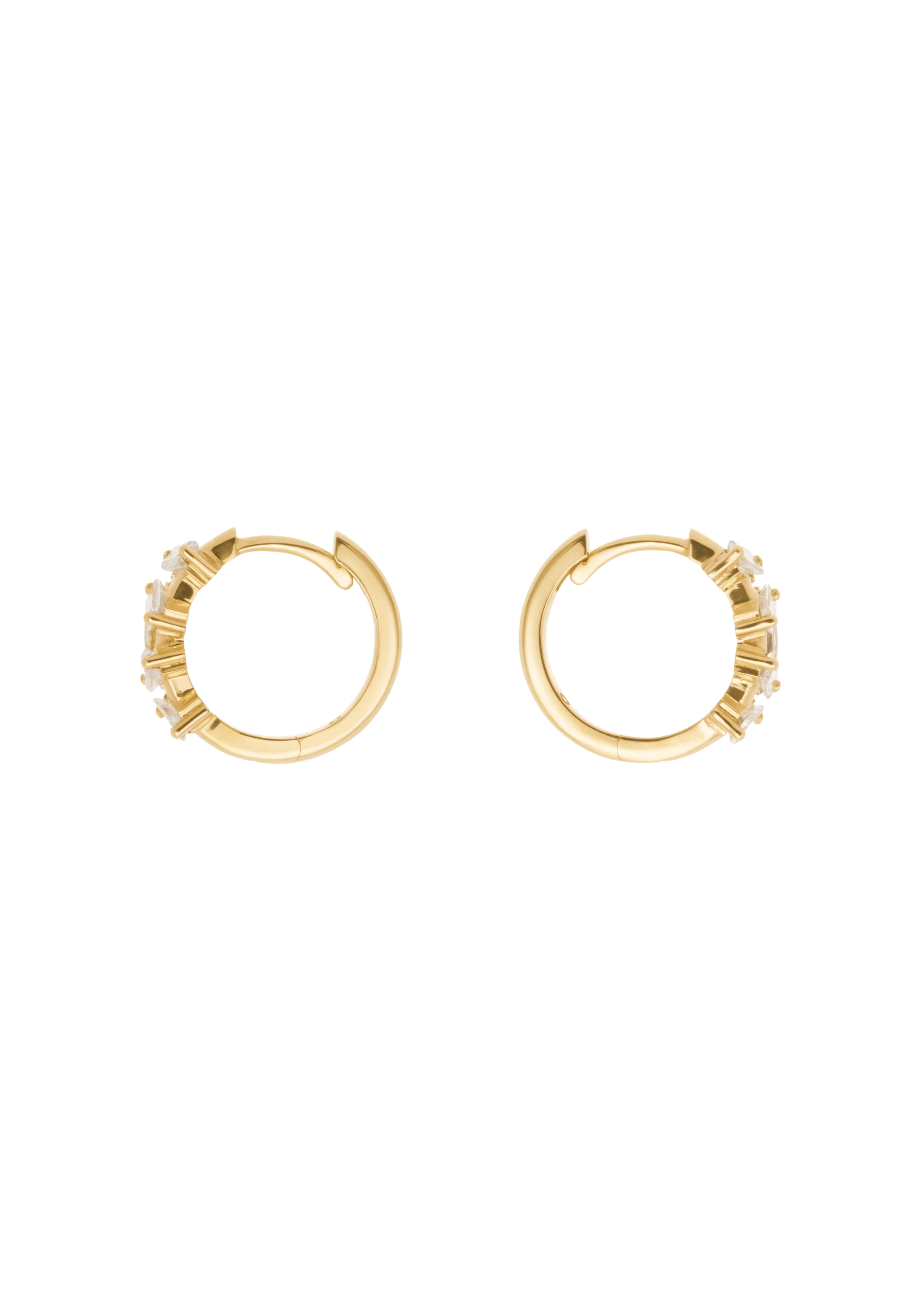 shaped diamonds earrings 18k - Image 3